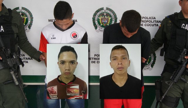 Ely Yaid Pérez Sánchez, de 19 años y Leonardo Fabio Barbosa Boada, de 21. Policía