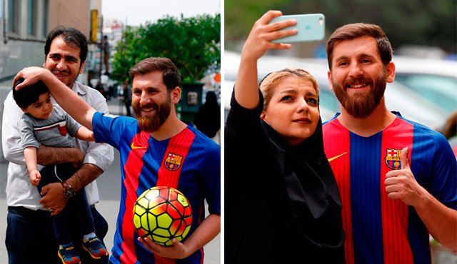 Parastesh fue trasladado a una comisaría y su coche fue confiscado por provocar el caos en la circulación tras asaltarlo transeúntes que le pedían "selfies". AFP