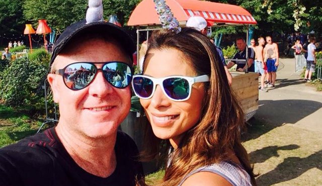 La médica colombiana Lina Bolaños junto a su esposo Richard Field. Colprensa