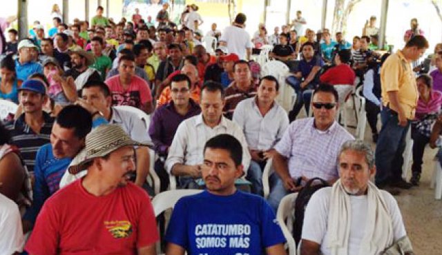 Los campesinos que llevan más de dos semanas protestando por la problemática de El Catatumbo Archivo