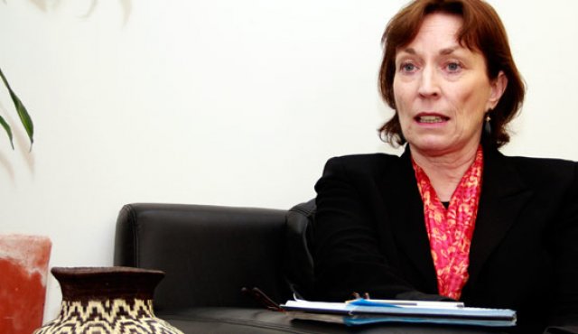 La representante de la Agencia de la ONU para los Refugiados en Colombia, Terry Morel Internet