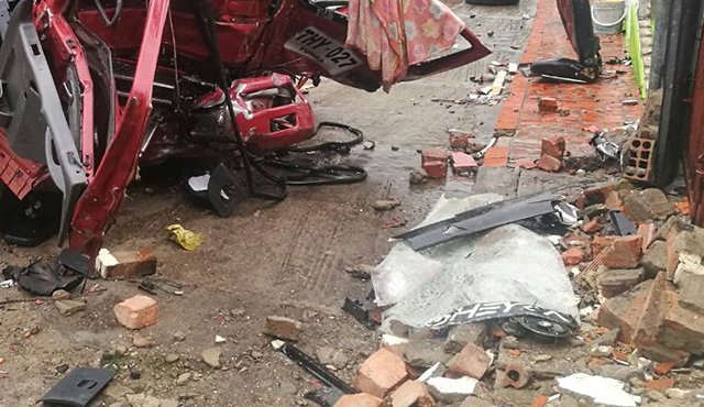 Los dos lesionados debido al estado delicado fueron trasladados al hospital San Juan de Dios de Pamplona. Cortesía