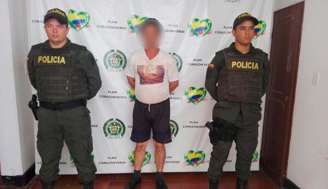 El aberrado fue cobijado con medida aseguramiento y trasladado a la cárcel. Policía Nacional