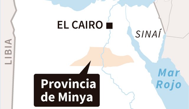 Ningún grupo se atribuyó de inmediato la autoría del ataque ocurrido en Minya. AFP