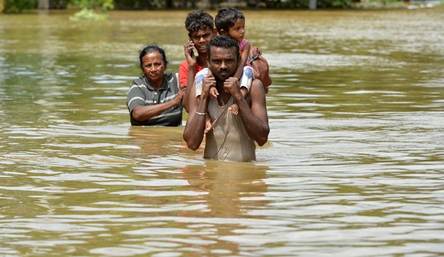 Sri Lanka también pidió ayuda internacional. India envió un buque militar con unidades médicas. AFP
