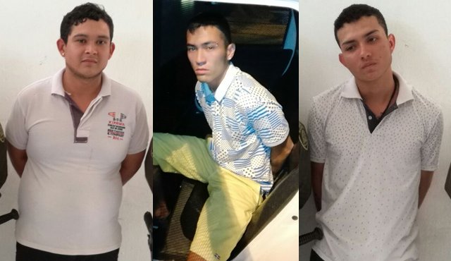Ever Enrique Ortiz, Edwin Esneyder Puerto y Everson Javier Ortiz. Policía