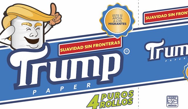 Un empresario mexicano creó el papel higiénico Trump. AP