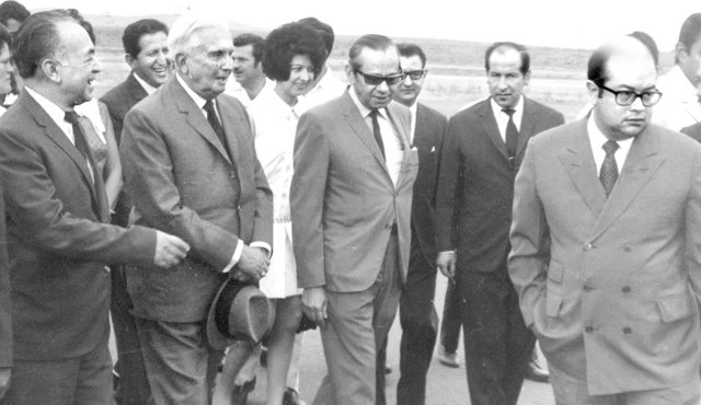 Visita de Ospina Pérez. Archivo La Opinión