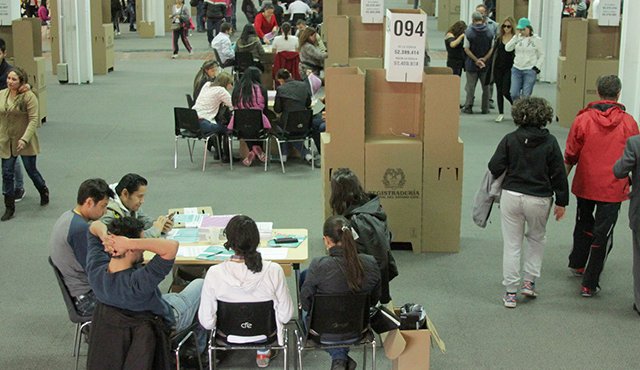 Las votaciones presidenciales tendrán lugar el 27 de mayo y cuatro meses antes comenzará la inscripción de candidatos ante la Registraduría. Archivo