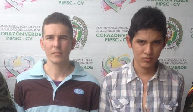 Michele Yeferson Silva Sánchez, de 31 años, y Jesús Rodrigo Quesada Orozco Policía