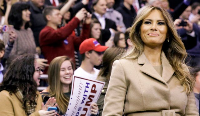Melania Trump, primera dama de Estados Unidos. AP