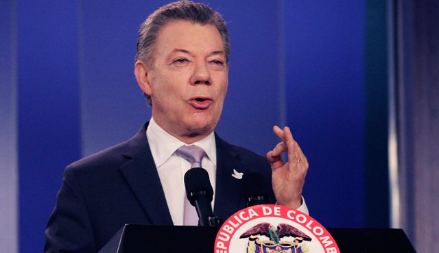 Santos aseguró que el cambio hacia la paz “requiere un país unido, no polarizado”. Colprensa