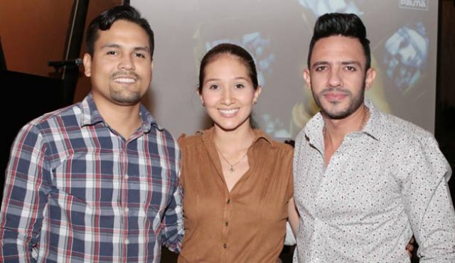 Fernando Remolina, Johana Peñaranda y Paul Álvarez. Obando