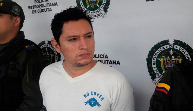 Derley Jair Bernal Quintero, de 29 años, recibió medida de aseguramiento en el centro penitenciario y carcelario de Cúcuta. Policía Nacional