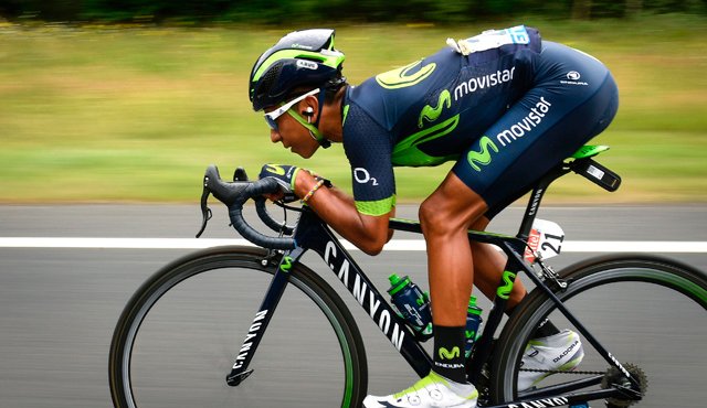 El colombiano Nairo Quintana se mostró encantado con el apoyo que brindan los aficionados de la ronda gala. AFP
