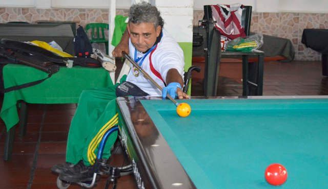 El billar en condición de discapacidad es una de las disciplinas del deporte adaptado que más se destaca en Norte de Santander. Edisson Figueroa