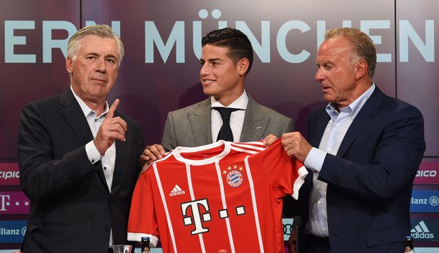 E ‘10’ de la Selección Colombia, James Rodríguez, se convierte en el quinto futbolista en el mundo que ha logrado sumar más dinero por el tema de traspasos y préstamos. AFP