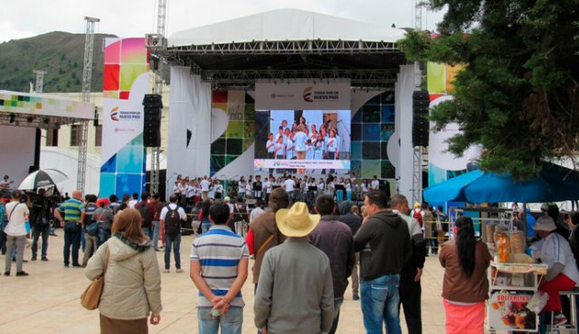 El parque Águeda Gallardo es el espacio donde mañana se vivirá el concierto nacional del 20 de Julio. El ingreso se hará desde las 11 de la mañana. Roberto Ospino