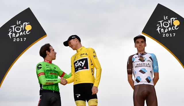 A sus 30 años, el líder del equipo Cannondale consiguió ser subcampeón del Tour de Francia. AFP