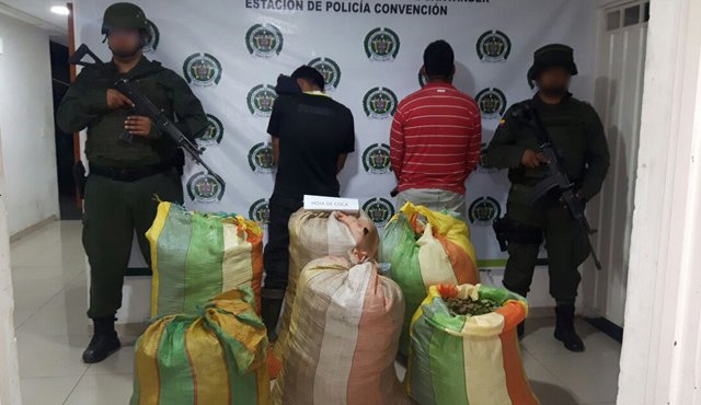 Los aprehendidos deberán responder por fabricación, tráfico y porte de estupefacientes. Policía