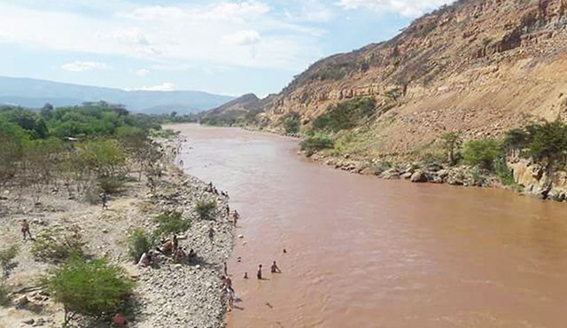 Los 1.500 turistas que visitan el río los fines de semana, ni siquiera se acercaron al lugar en este puente festivo. Cortesía