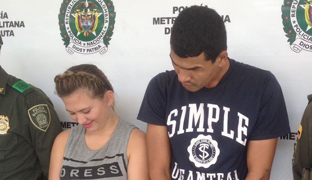 Yennifer Paola Contreras Gil, de 19 años, y Andrés Gerardo Tumanes Castellano, de 23. Cortesía