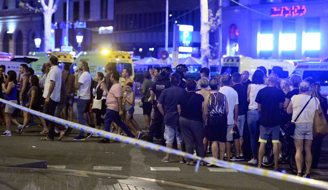 El ataque en Barcelona, España, este jueves, dejó 13 muertos y más de 100 heridos, AFP