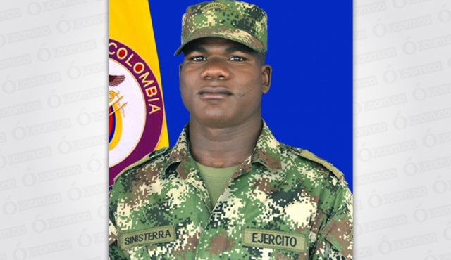 Soldado profesional Carlos Alberto Sinisterra Díaz. Cortesía