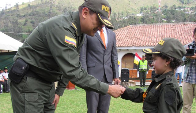 En el comando del primer distrito de la Policía de Pamplona, Lina Alejandra cumplió el sueño de ser carabinera. Roberto Ospino