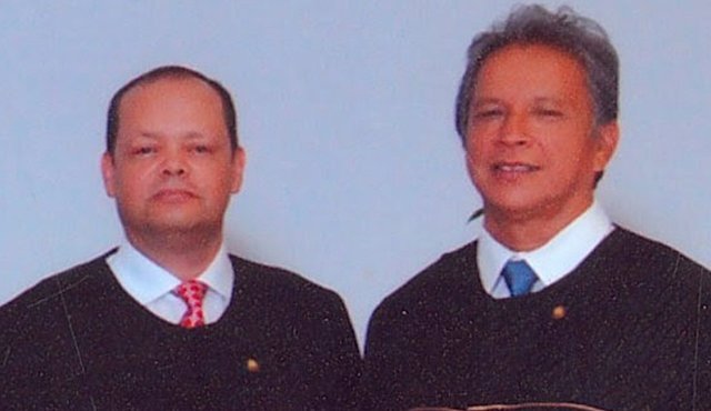 El exmagistrado Fernando Castañeda Cantillo (izquierda) fue detenido el miércoles en la noche en Ciénaga, Magdalena. Archivo La Opinión