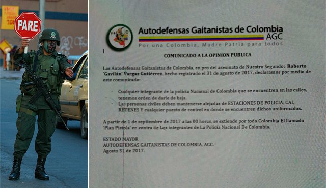 El anuncio con la amenaza contra los integrantes de la Policía circuló en todo el país. Internet