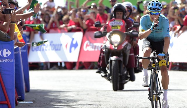 Miguel Ángel López sumó su segunda victoria en la Vuelta a España AFP