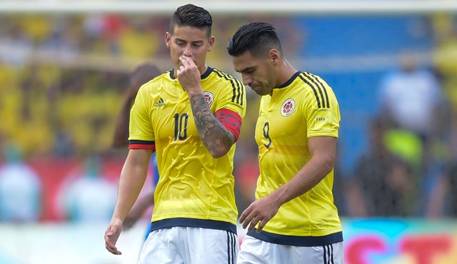 El cucuteño James Rodríguez se recuperó de su lesión. Estuvo ausente la semana pasada ante Venezuela. AFP
