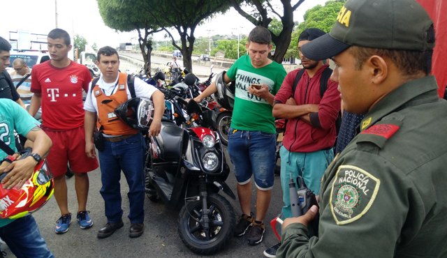 180 motociletas fueron marcadas en dos jornadas hechas por la Policía en Cúcuta. Suministrada