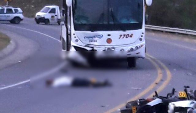 El fatal accidente ocurrió en el Anillo Vial Occidental. Suministrada