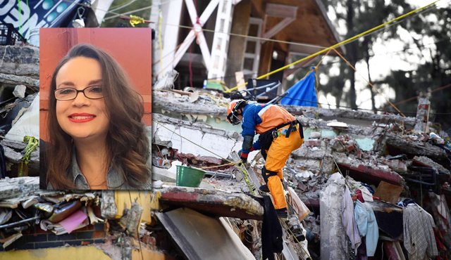Lucía Zamora regresó a la vida de entre los escombros en que quedó atrapada. Archivo particular