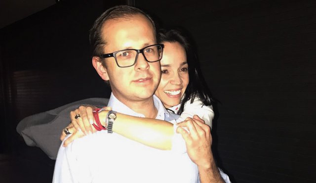 Andrés Felipe Arias y su esposa. Colprensa