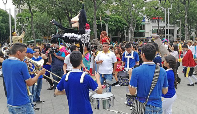 Los estudiantes cucuteños enviaron un mensaje a la ciudadanía por la protección del medio ambiente. La Opinión