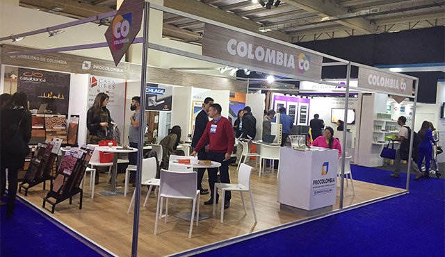 Los industriales de Norte de Santander están instalados en el Pabellón Colombia junto a otro empresarios del país, que hacen presencia en Expo Edifica, la feria internacional organizada en Chile. Cortesía