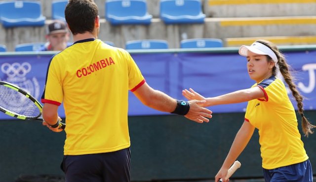 María Camila Osorio y Nicolás Mejía derrotaron a los argentinos María Lourdes Carlé y Sebastián Báez por 6-3 y 6-3. Federación de Tenis