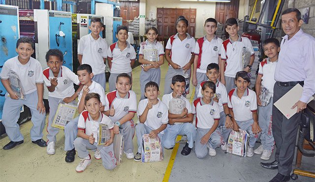 El profesor acompañó a un grupo de estudiantes de los grados 4 y 5. Edinsson Figueroa