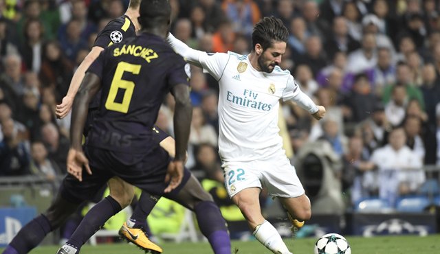Real Madrid y Tottenham empataron a 1 gol. AFP