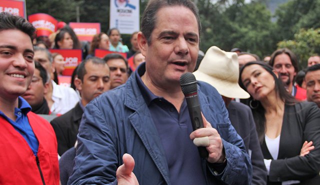 Ante dirigentes gremiales, empresarios y políticos, el exvicepresidente y candidato presidencial, Germán Vargas Lleras, presentó las bases de su propuesta económica para 2018. Archivo