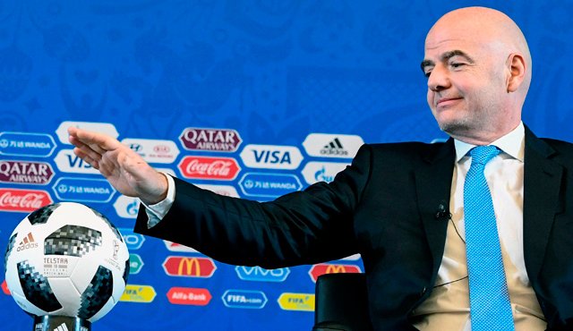Gianni infantino, presidente de la Fifa, aseguró que la entidad está haciendo controles estrictos en la lucha contra el dopaje, con el fin eliminar dudas sobre el mundial de Rusia 2018. AFP