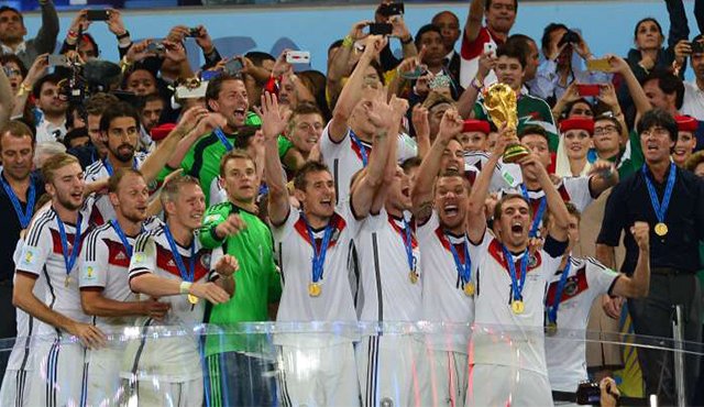 La selección alemana de fútbol es la actual campeona del mundo, título que obtuvo en el pasado mundial Brasil 2014. Internet
