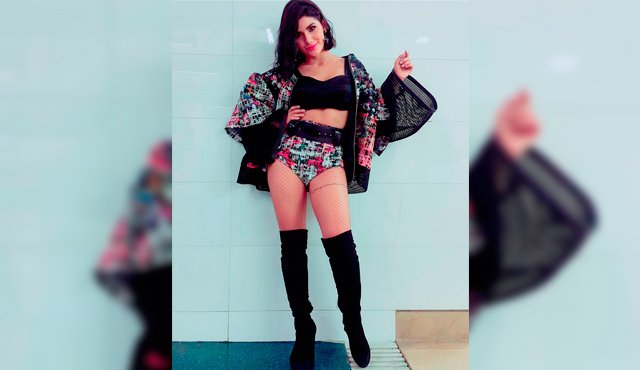 La artista fue la encargada del espectáculo musical, previo al encuentro en el estadio El Campín entre Millonarios y Santa Fe. Tomada de Instagram