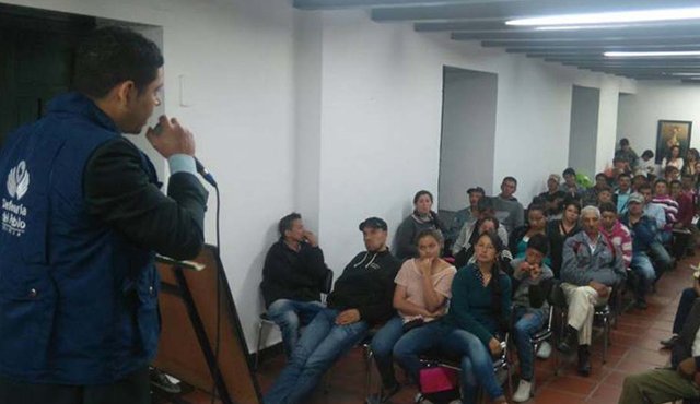 Los agricultores plantearon temas relacionados con proyectos en donde los ejecutores no les han cumplido con la totalidad de los elementos, materiales e insumos. Cortesía