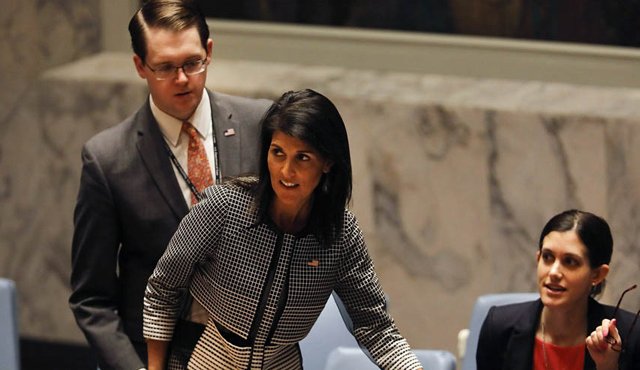 Nikki Haley, embajadora estadounidense ante la ONU. AFP