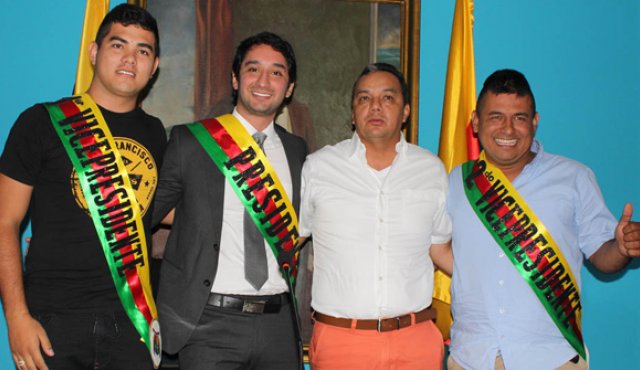 Diego Leal Gélvez, Eferson Zabala, Pepe Ruiz y Salustiano Largo Leal. Cortesía Carlos Ríos