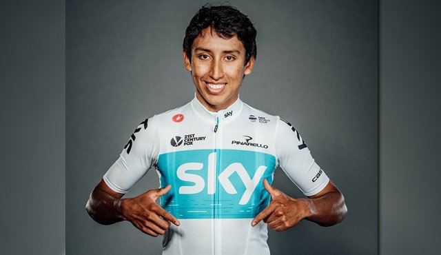 Egan Bernal, ciclista colombiano. Cortesía